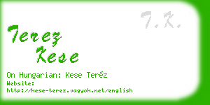 terez kese business card