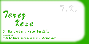 terez kese business card